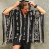 Ikat Hoody Poncho