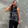 Men Hoody Singlet Tie Dye/Washed - Image 3